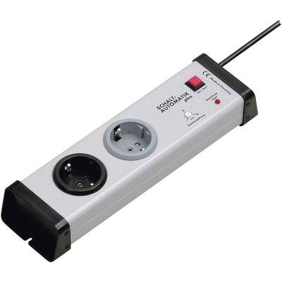 Hálózati elosztó időkapcsolóval, 1-60 perc, 2 részes, szürke, 1,5 m, Ehmann 0222x00022301 (0222x00022301)