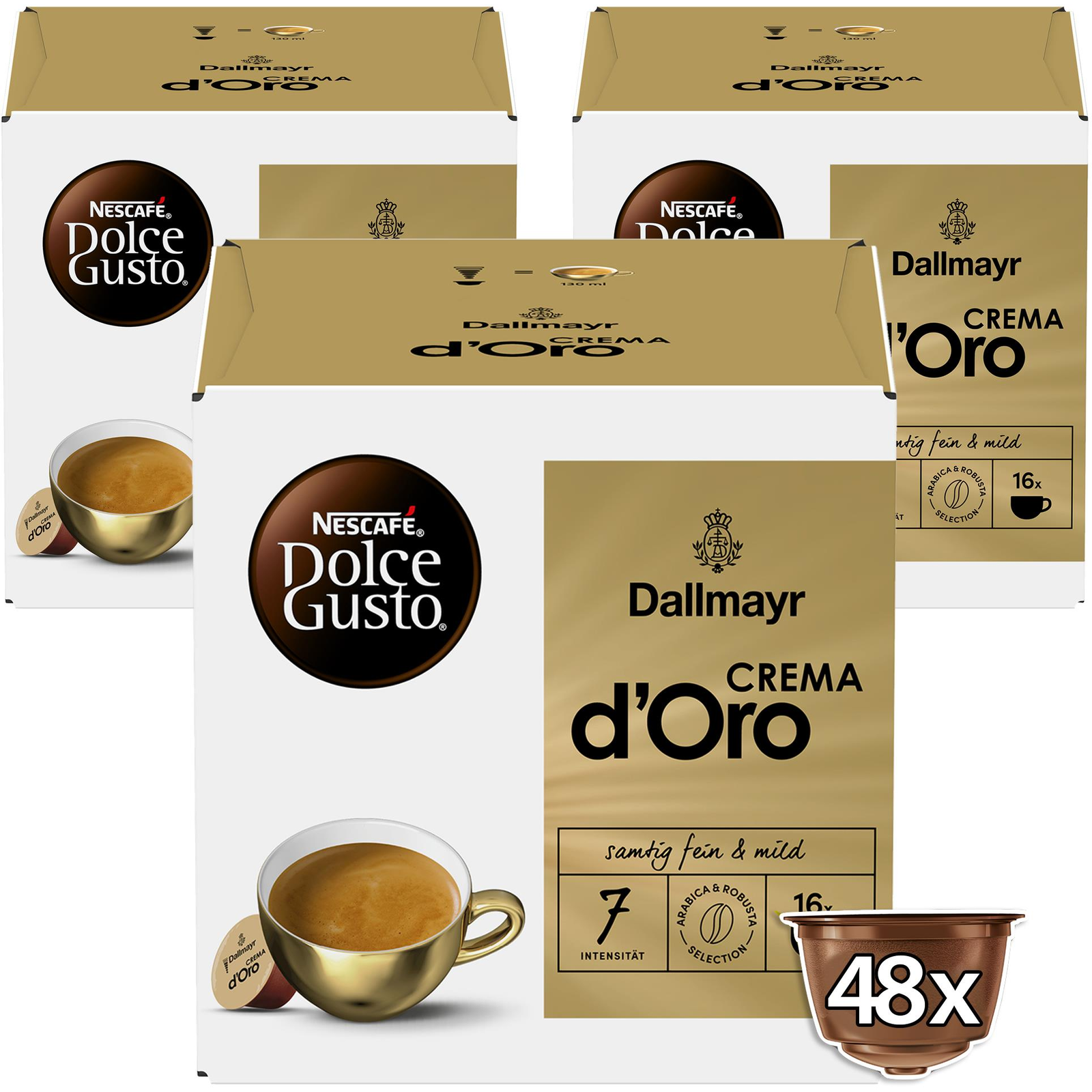Dallmayr Crema d‘Oro by NESCAFÉ Dolce Gusto karton 3 × 16 db (7613033659799)