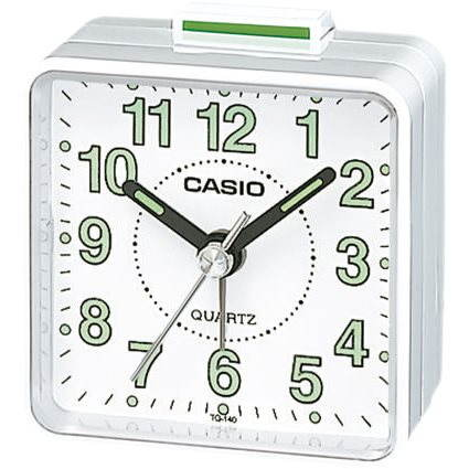 KLASICKÝ BUDÍK CASIO TQ-140-7EF ALARM NEONOVÝ