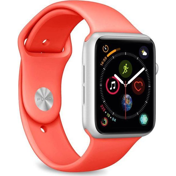  Puro PURO ICON Apple Watch Band - Elastyczny pasek sportowy do Apple Watch 38 / 40 mm (S/M & M/L) (Living Coral)
