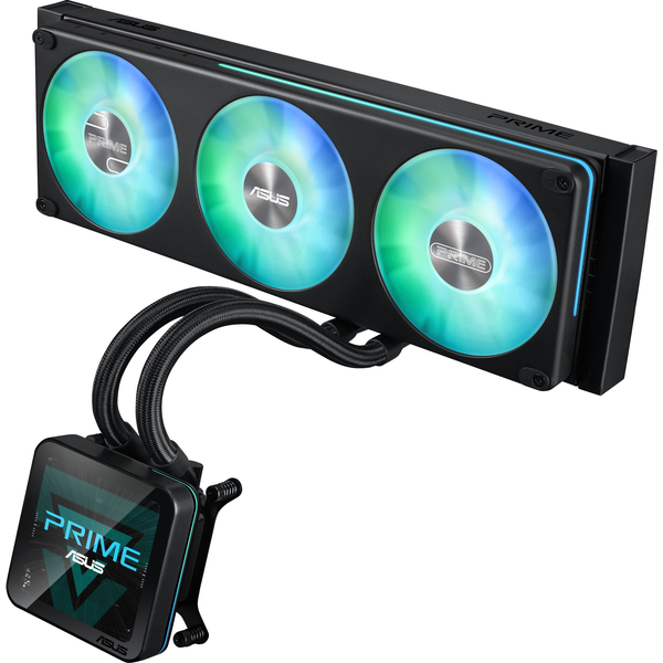 ASUS PRIME SLC II 360 ARGB LCD Processor Alt-i-en væskekøler 12 cm Sort 1 stk