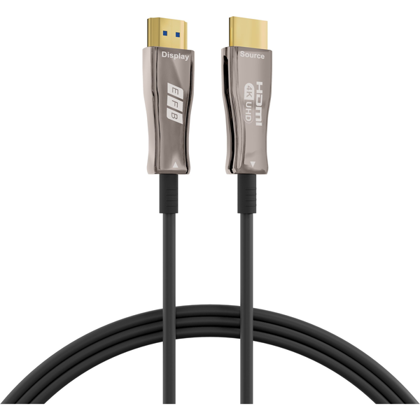 EFB Elektronik HDMI-20-00010 kabel HDMI 50 m HDMI Typu A (Standard) Czarny, Stal nierdzewna