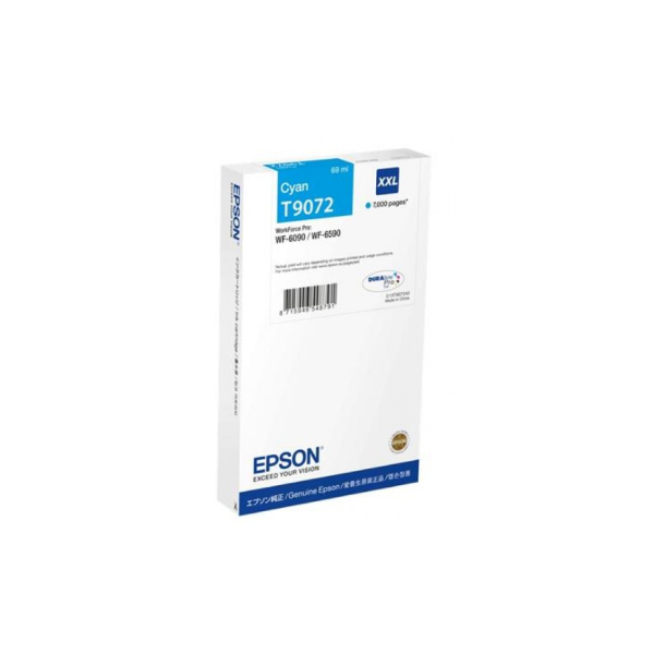Epson T9072 blækpatron 1 stk Original Blå
