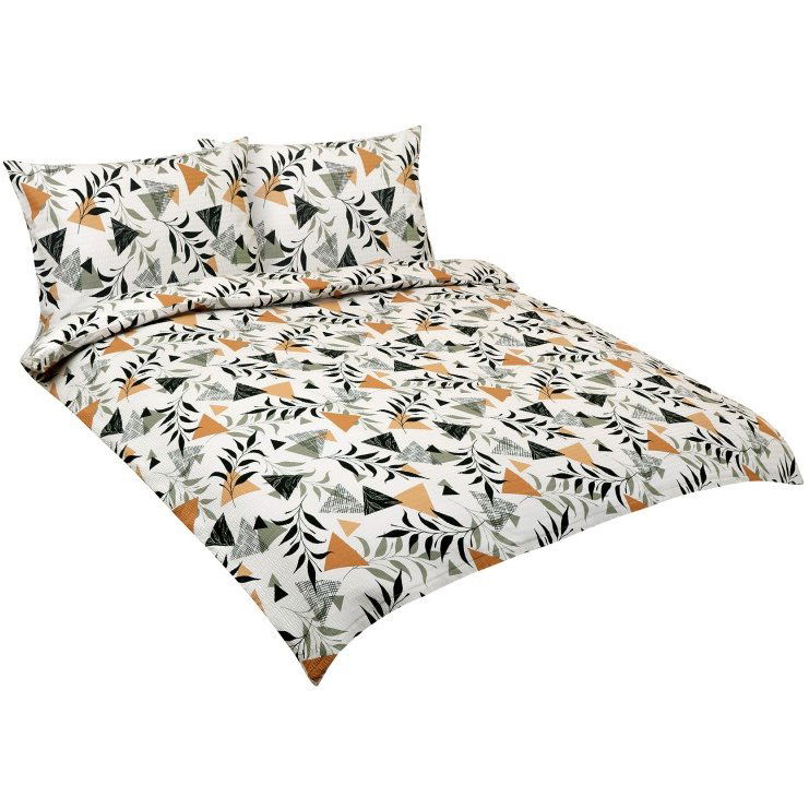 BELLATEX krepp F 80/207 kert, krém 1 darab 180 × 200, 2 darab 70 × 90 (12958)