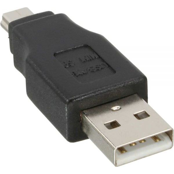 InLine 33441C adattatore per inversione del genere dei cavi USB 2.0 A male 5-p USB 2.0 Nero