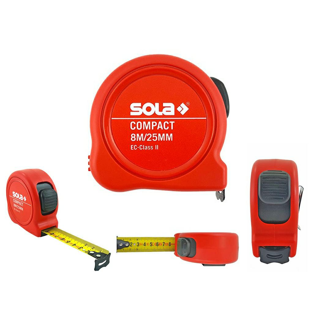 Tekercses mérőszalag Sola 8 m (50500801)