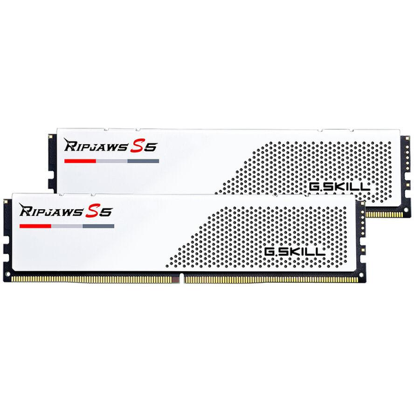 G.SKILL Ripjaws S5 48GB Kit2 (2x24GB) DDR5 6000Mhz CL30-36-36-96 1.35V Intel XMP White
