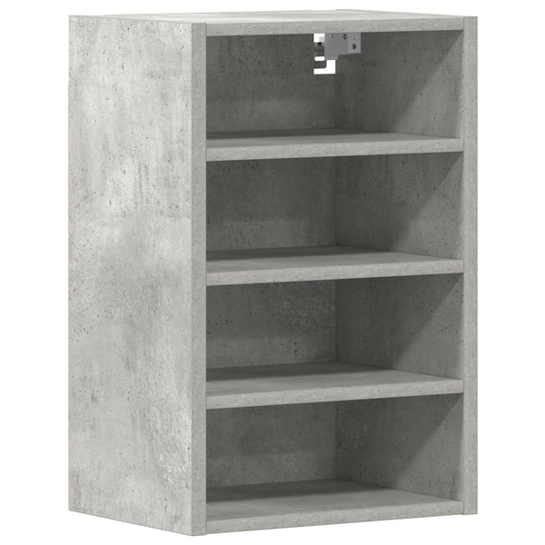 betonszürke szerelt fa függő szekrény 40x29,5x60 cm
