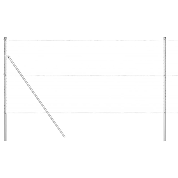 Słupki Ogrodzeniowe  26 szt. 32 mm 190 cm Stal Galwanizowana
