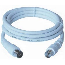 Kabel PremiumCord Antenowy 5m biały (ktmf05)