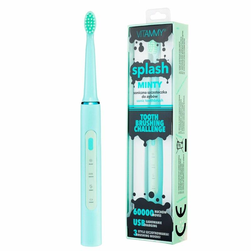 VITAMMY Splash Szónikus Gyermek Fogkefe 8+ Menta (5901793643595)
