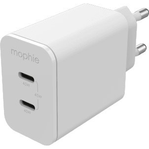 mophie 409909299 mobiltelefon töltő Laptop, Okostelefon, Táblagép Fehér Váltakozó áram Gyorstöltés Beltéri (409909299)