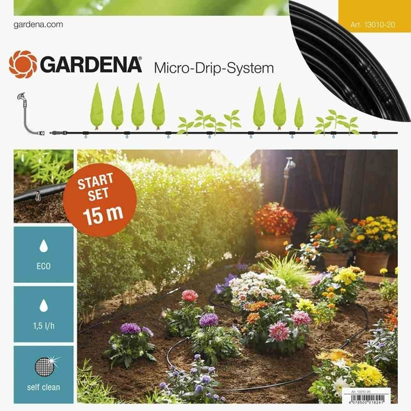 Sistema De Micro-goteo De Arriates S Starter Set 15 M 13010-20 Gardena