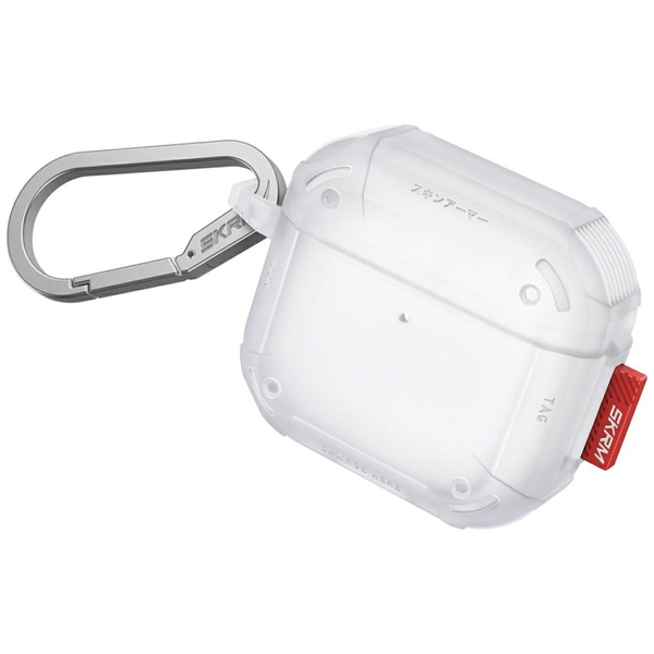 Case Skinarma Mecha CE for AirPods 4 frost