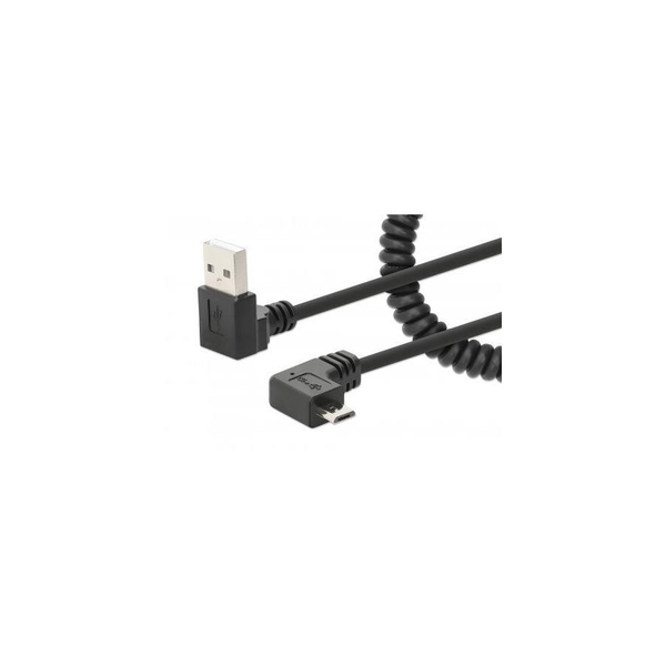 Manhattan 356237 USB kábel 1 M USB A Micro-USB B Fekete