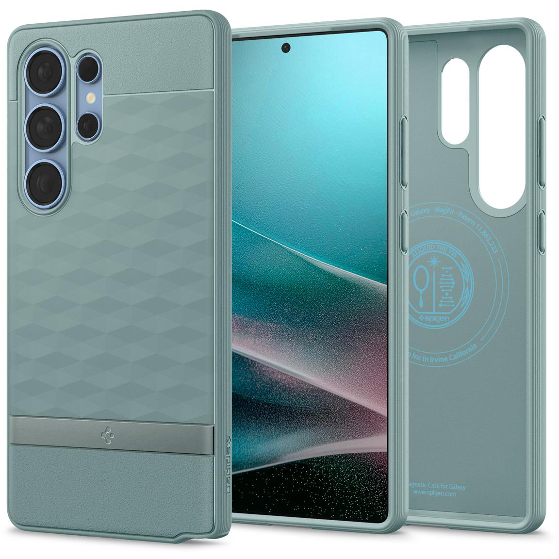 Spigen Parallax MagSafe Sage Green Samsung Galaxy S 2025 Ultra tok (ACS09053)