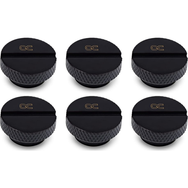 Alphacool Eiszapfen Verschlussschraube G1/4, schwarz Vízhűtés fitting