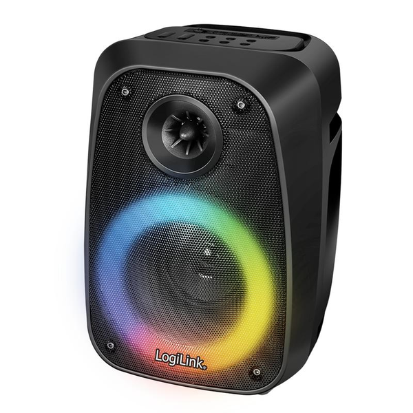 LogiLink BT 5.0 TWS hangszóró, 5 EQ mód, RGB fény, fekete (SP0065)