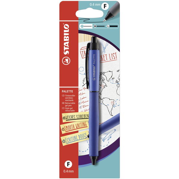 STABILO PALETTE Химикалка с клипс за закачане и с механизъм за прибиране Син 1 броя