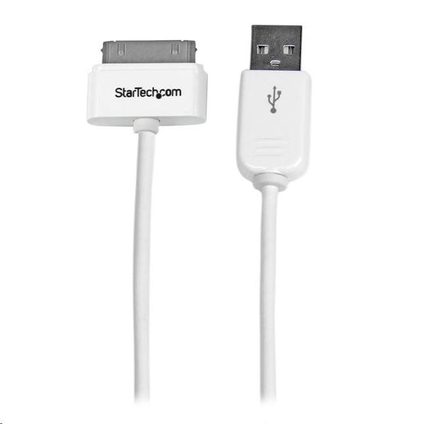 StarTech.com USB2ADC1M cabluri pentru telefoanele mobile Alb 1 m USB A Apple 30-pin