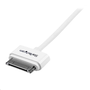 StarTech.com USB2ADC1M cabluri pentru telefoanele mobile Alb 1 m USB A Apple 30-pin