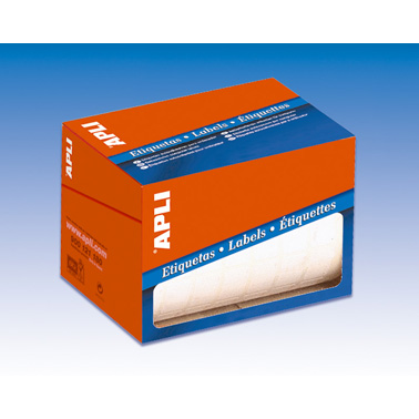 Apli 25 mm kör etikett tekercsben 2400 etikett/csomag - Fehér (01674)