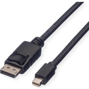 ROLINE-GREEN DisplayPort kábel, DP(M) - miniDP(M), TPE, čierny, 2m