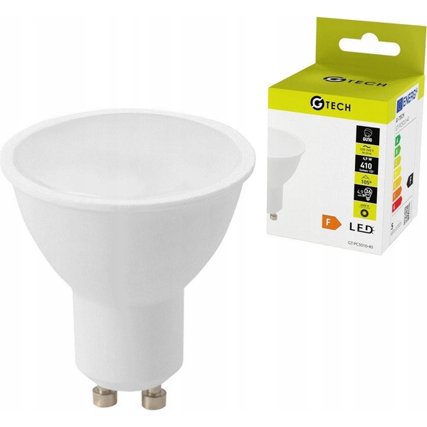  Żarówka LED GTV G-tech GT-PC5010-40 5W GU10 400lm 4000K AC220-240V 50-60Hz ra>80 pf>0 5 120 stopni 43ma