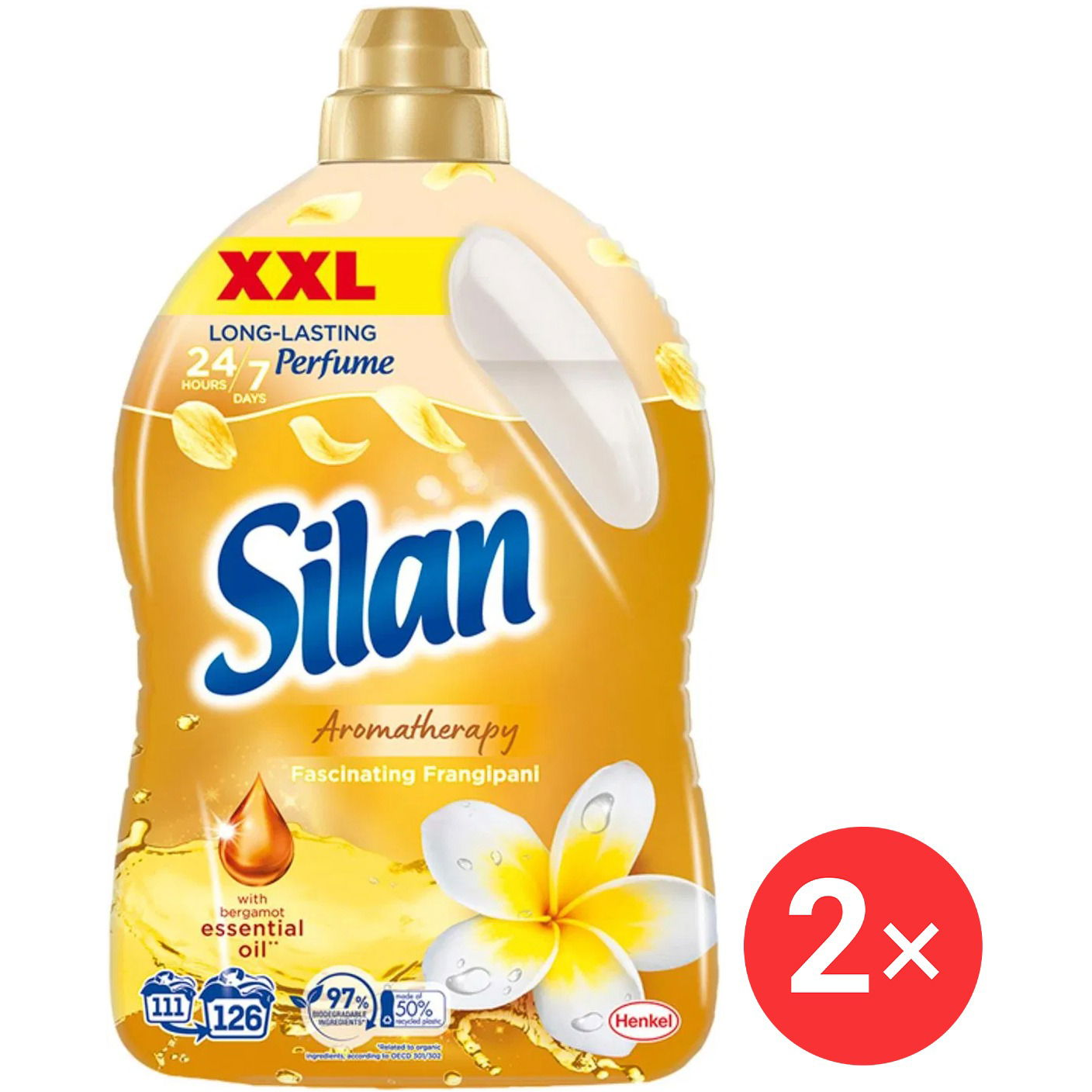 Silan Aromatherapy Fascinating Frangipani 2,77 l, 126 mosás (2x9000101581874)