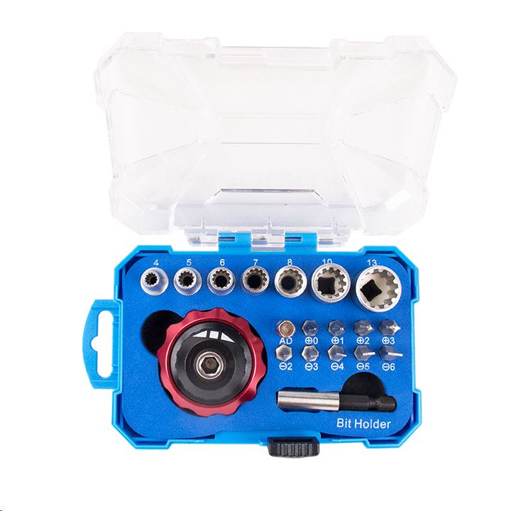 Sprotek dugókulcs és bit szett,19db-os (STD-6319) (STD-6319)