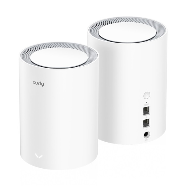 CUDY Wireless Mesh DualBand System WiFi 6 1xWAN(1000Mbps) + 1xLAN(1000Mbps), 2db/csomag M1800