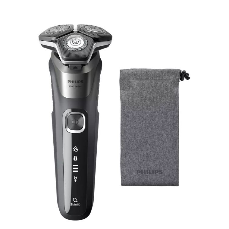Philips SHAVER Series 5000 S5887/10 férfi borotva Rotációs/forgófejes borotva Vágó Szürke (S5887/10)