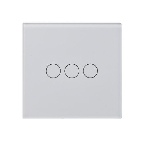 SMARTZILLA üveglap 3 csatornás kapcsolóhoz 86x86 fehér (2034103) (smart2034103)
