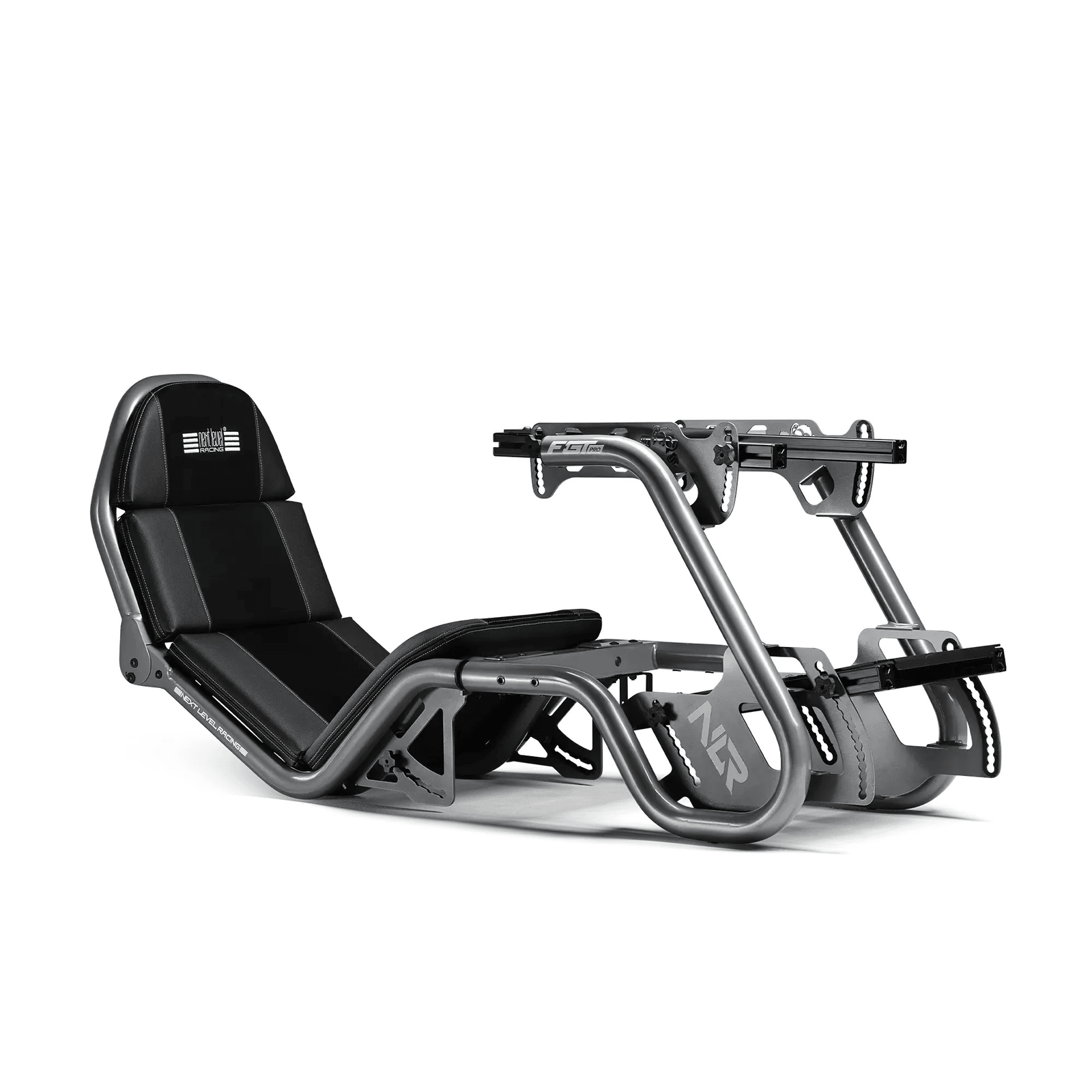Next Level Racing Cockpit F-GT Pro Formula és GT Racing Szimulátor ülés és konzolok - Szürke (NLR-R002)
