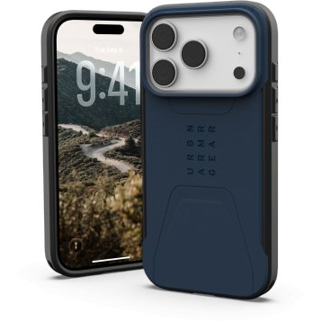 Kryt Urban Armor Gear Civilian pre Apple iPhone 17 Pro modré