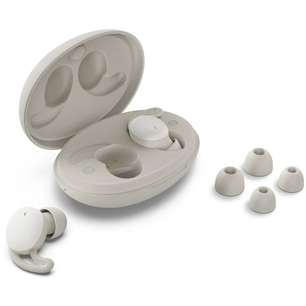 Hama Spirit Calm Slúchadlá s mikrofónom True Wireless Stereo (TWS) Do ucha Hovor / hudba Bluetooth Béžová, Biela