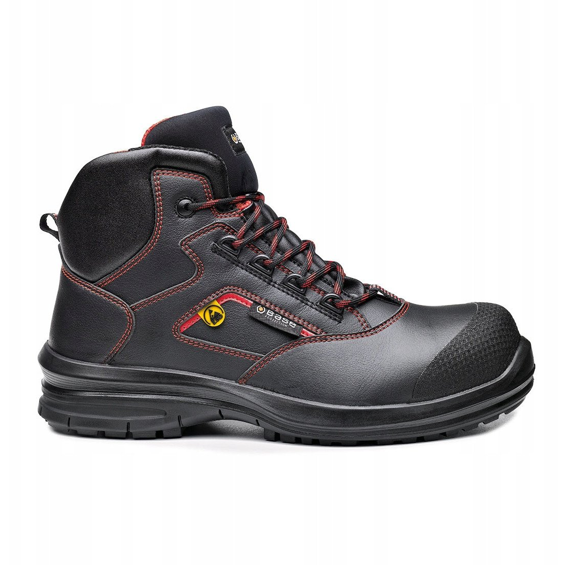 Base Matar Munkavédelmi Bakancs - S3, ESD, SRC, 43, Fekete (B0958BKD43)