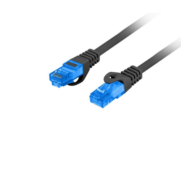 Lanberg S/FTP CAT6a Patch kábel 20m Fekete