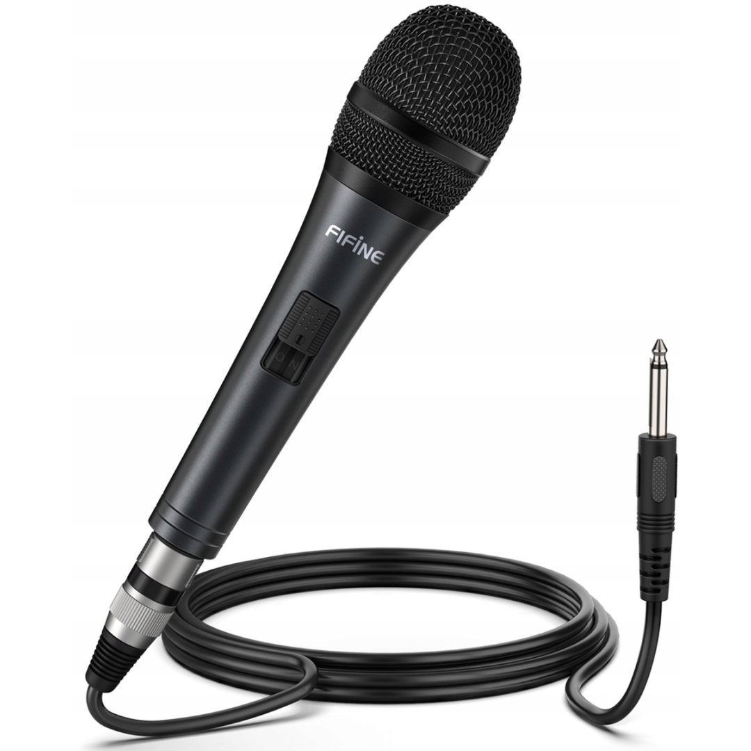 FIFINE K6 dinamikus kardioid énekmikrofon fekete K6 (5031192994605)