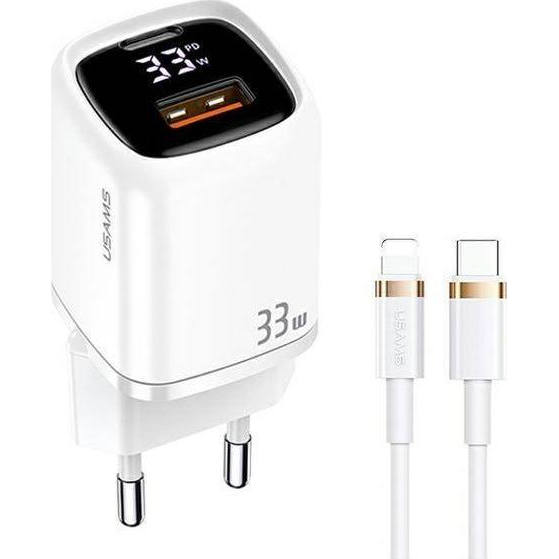 Usams UDTZ02 Hálózati Töltő - Fehér (6958444977393)