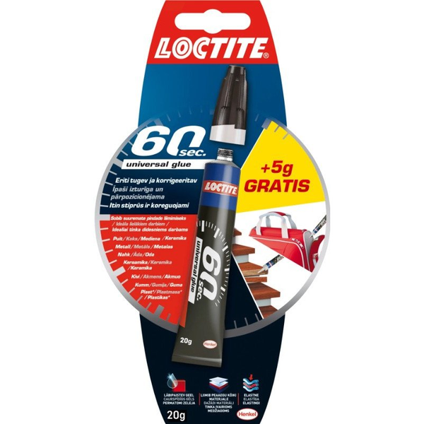 GLUE LOCTITE 60 SEC UNIVER GLUE 20G