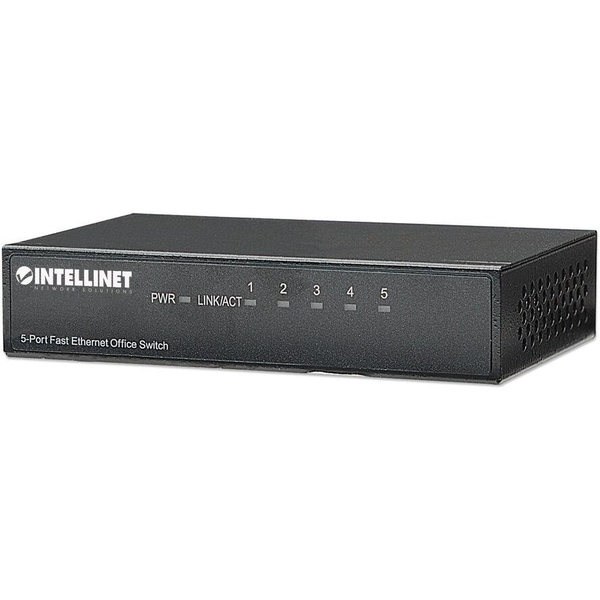 Intellinet 5-Port Fast Ethernet Office Switch Fast Ethernet (10/100) Černá