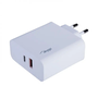 Rýchla nabíjačka sieťová Akyga 65W USB-C PD QC