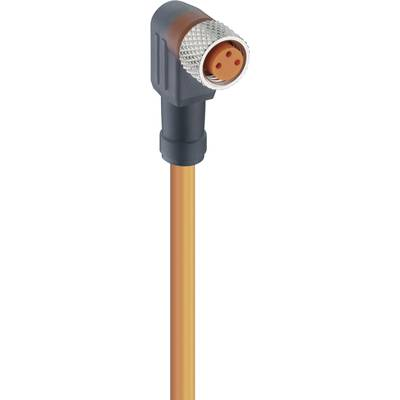 Lumberg Automation 11336-1 Érzékelő-/működtető összekötő, konfekcionált M8 Alj, hajlított 2.00 m Pólusszám: 3 1 db (11336-1)