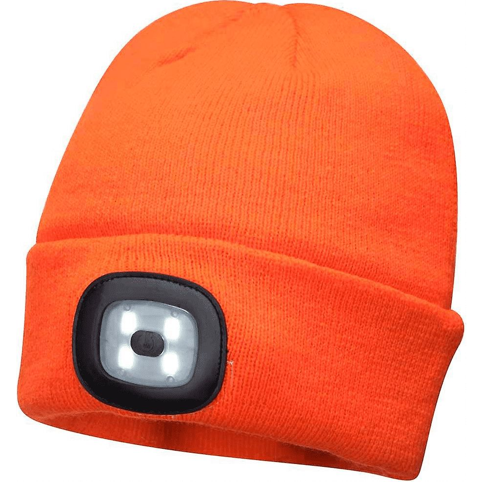 Portwest Sapka Led Lámpával - Beépített Akkumulátorral, Narancs (BHP B029ORR)