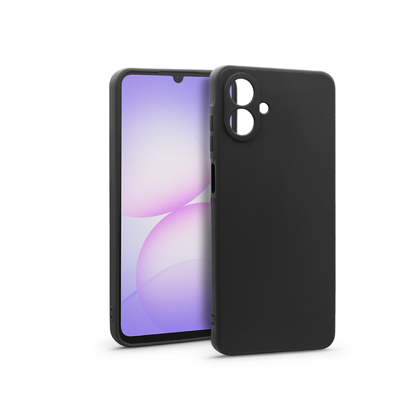 Haffner Matt szilikon tok - Samsung SM-A075 Galaxy A07 4G - fekete