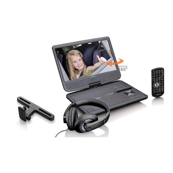 Lenco DVP-1010 Hordozható DVD Lejátszó - Fekete