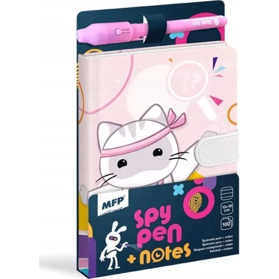 Jegyzettömb Mágneses 13x19 cm Spy Notes Lila ( )