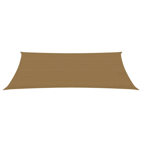 tópszínű HDPE napvitorla 160 g/m² 2 x 5 m
