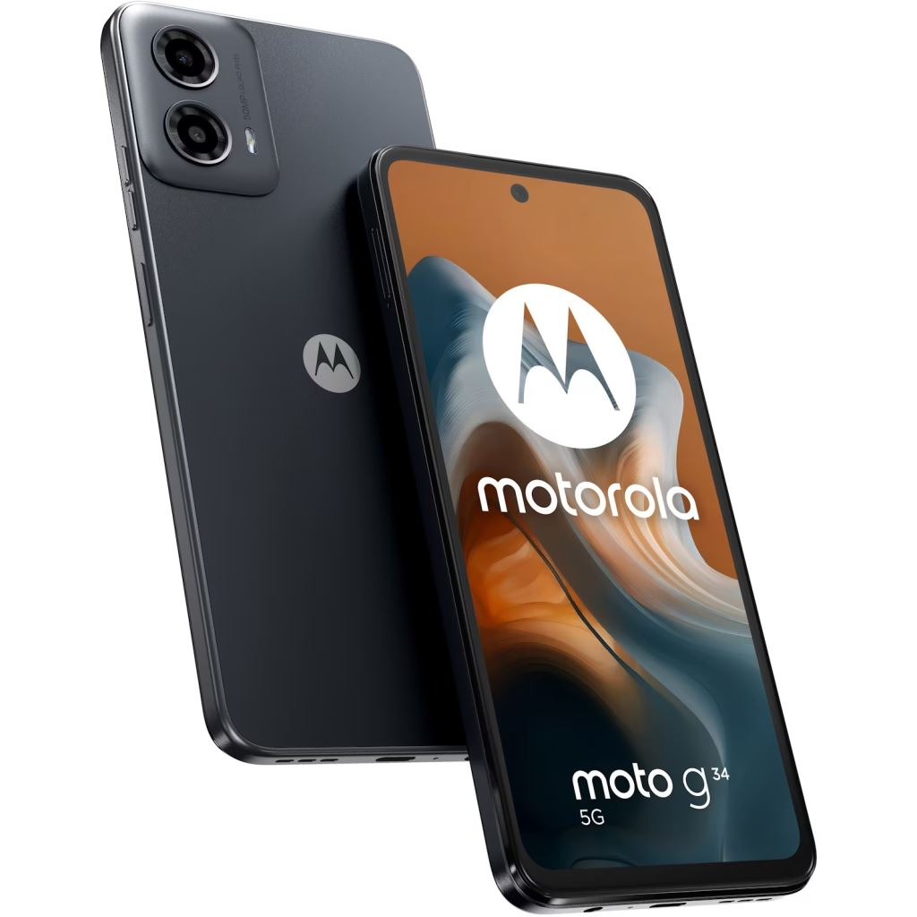 Motorola Moto G34 5G 4/128GB Dual-Sim mobiltelefon Charcoal Black (XT2363-3) (XT2363-3 4/128GB Charcoal Black)